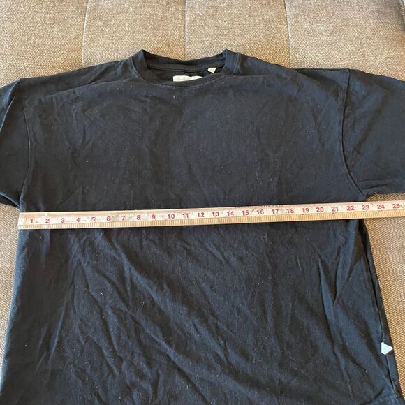 Yohji Yamamoto Adidas Tee LARGE rare square Y-3 square logo velvet black - Picture 9 of 16